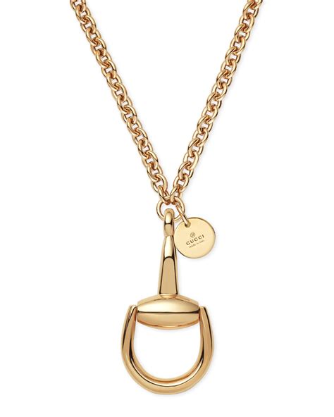 gucci horsebit necklace with diamonds|gucci horsebit necklace gold.